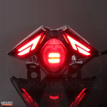 High-Power LEDs Brake Light Output for 2024 2025 Kawasaki Ninja 500 Integrated Tail Light