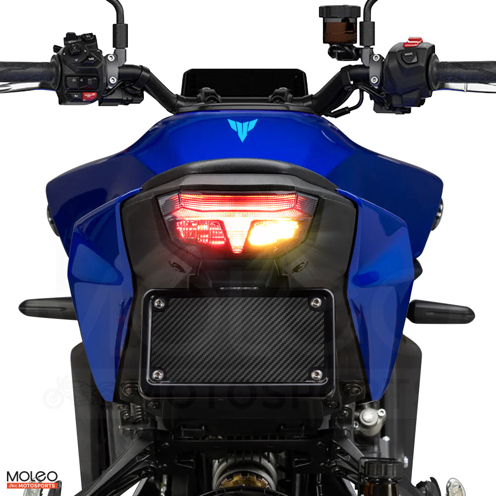 High-power LEDs ensure sufficient light output for the integrated tail light of the 2024-2026 Yamaha MT-09.