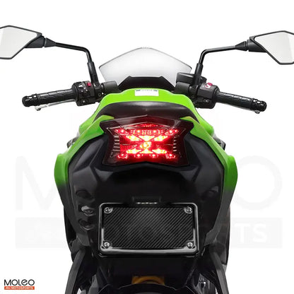 High power LEDs activate when you pull the brakes to grab the attention of everyone around you