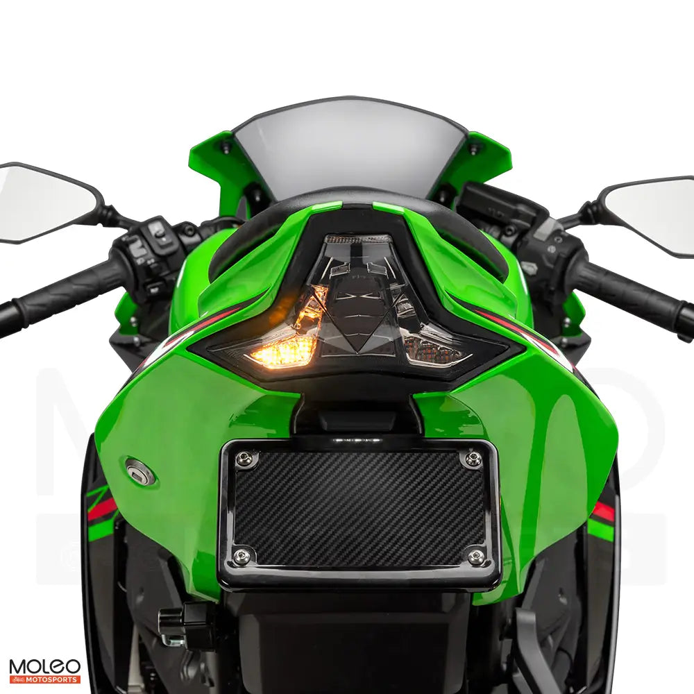 High power LEDs make the rear turn signals of Kawasaki zx-4r