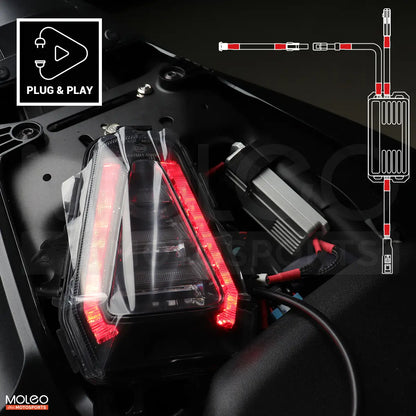 Integrated Taillight with Brake Light Modulator for CB650R CBR650R