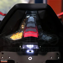 Motorcycle License Plate Lights with White Light