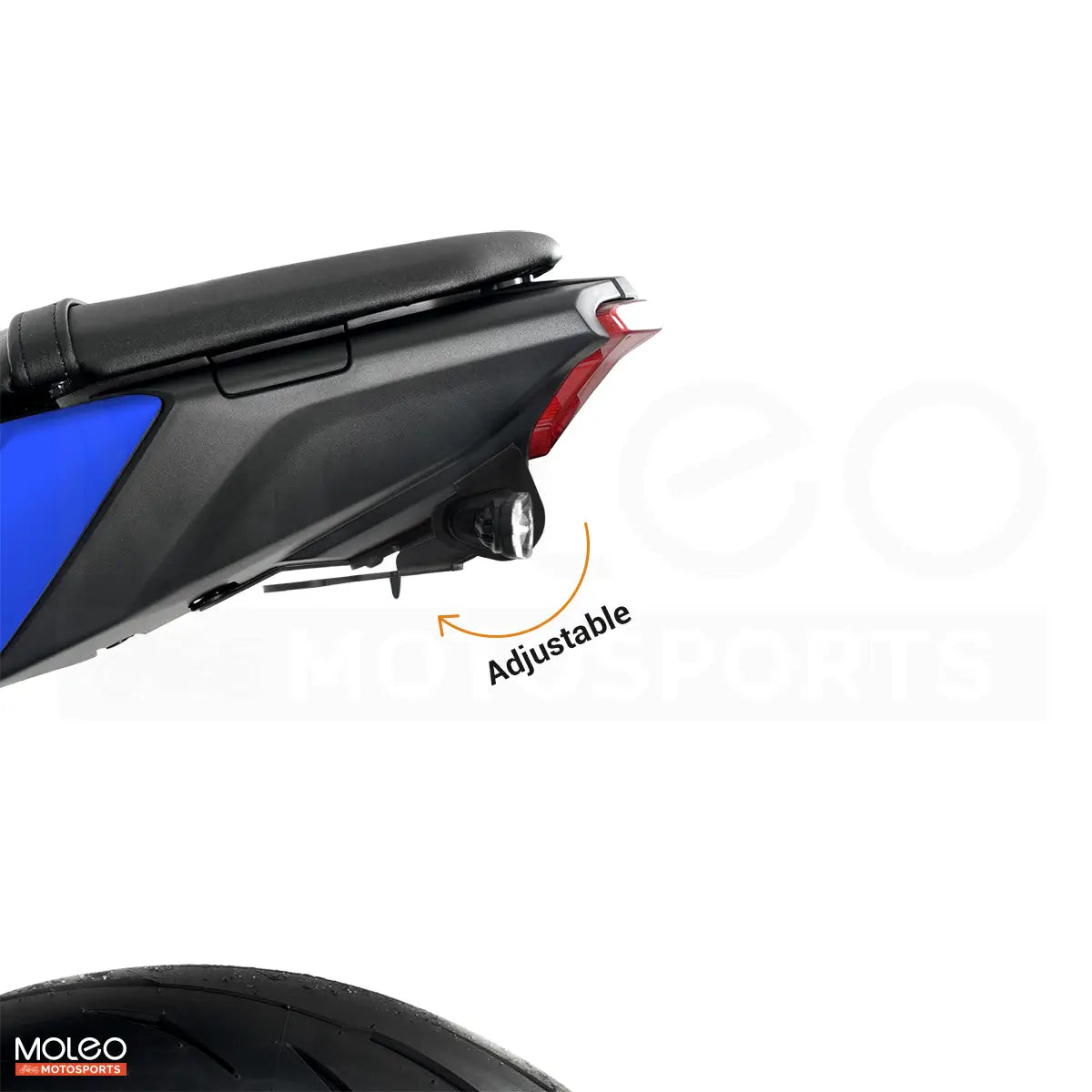 MOLEO Adjustable High Mount Fender Eliminator for MT07 2025 2026
