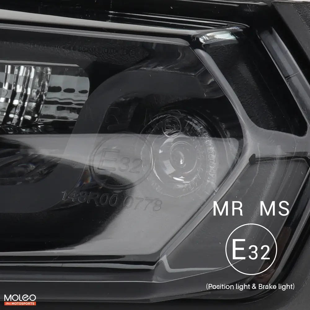 E-Mark 32 certification for MOLEO T7 integrated taillight.