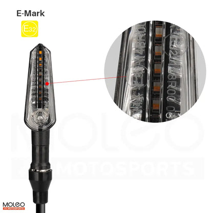 Motorcycle Rear Sequential Turn Signals with E-mark Certified