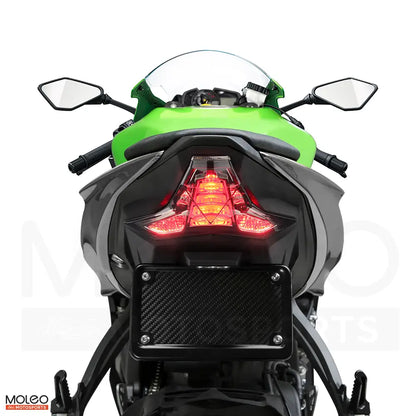 On The Street, Kawasaki ZX-6R Integrated Tail Light with Bright LEDs Easily Draws Attention.