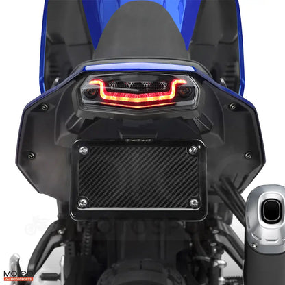 Optical light-guiding components ensures more uniform illumination of Yamaha T7 rear position light.