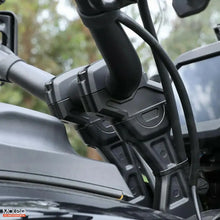Side view rendering of Handlebar Risers installed on Harley Pan RA1250/S 2021 2022 2023 2024.
