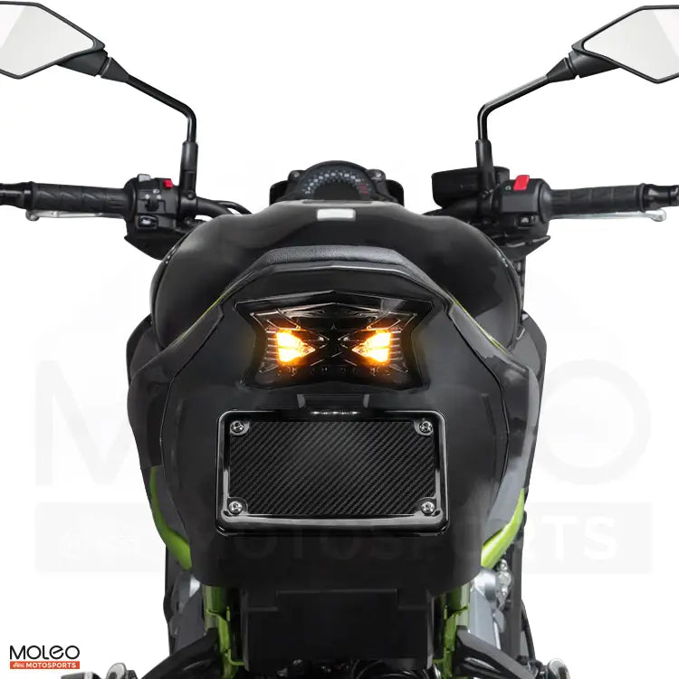KAWASAKI Z900 hazard light emits coordinated side flashes