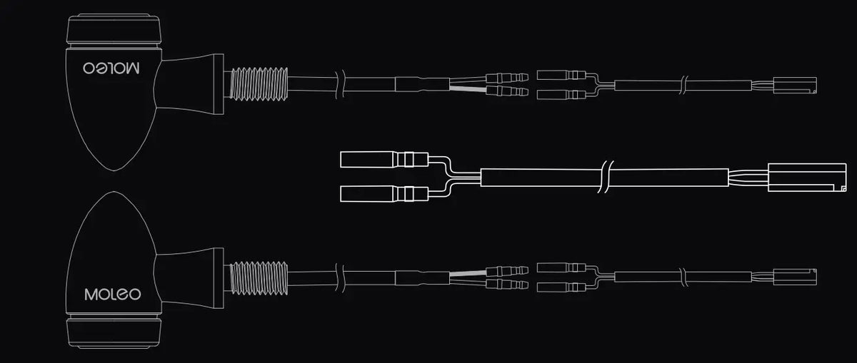 Turn Signal No Cut Cable Connector Kit