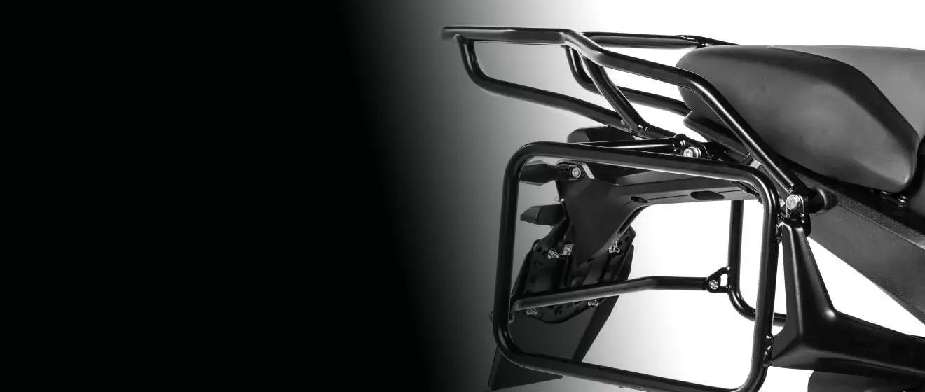 Motorcycle luggage racks banner