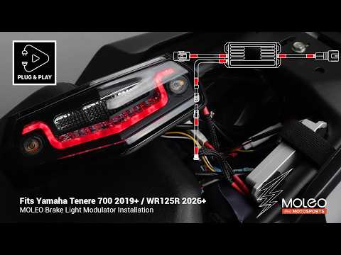 How to Install brake light modulator on Tenere 700 / WR125R by MOLEO Motosports