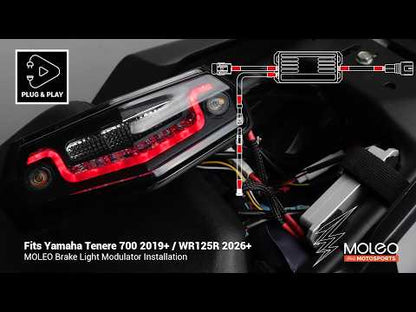 How to Install brake light modulator on Tenere 700 / WR125R by MOLEO Motosports