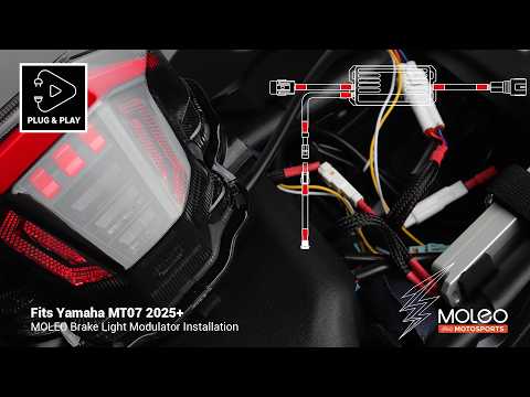 How to Install brake light modulator on MT07 by MOLEO Motosports