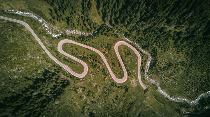 The road on the mountain